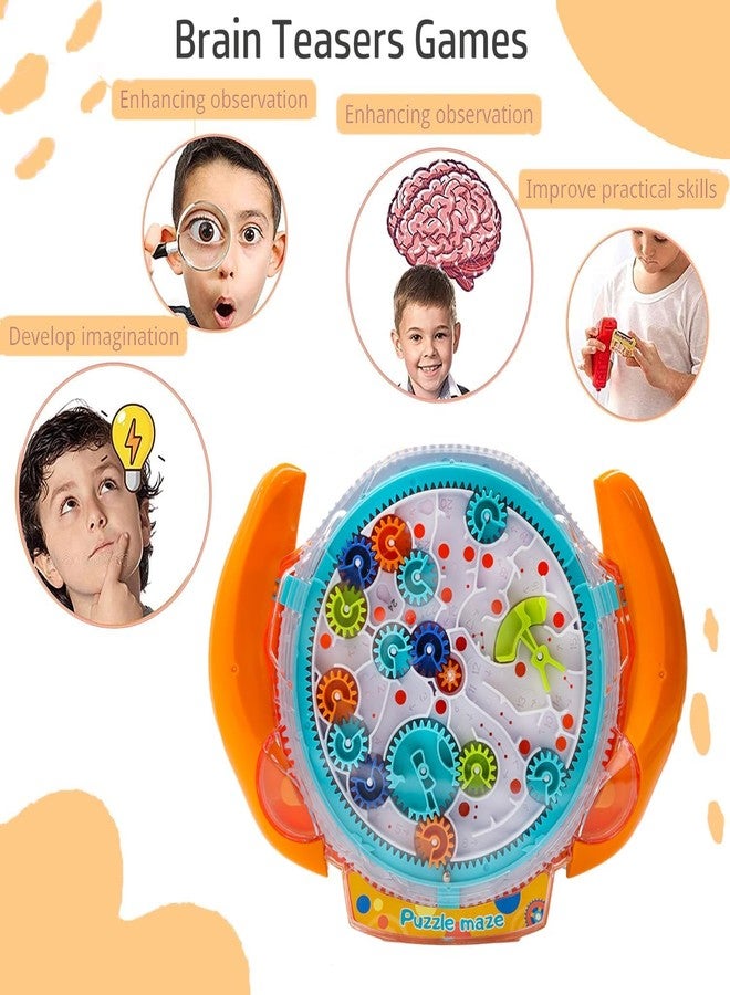 SHOPVILLA ألعاب ألغاز شوبفيلا للأطفال، لعبة متاهة الجاذبية، لعبة ألغاز محمولة لتنمية الذكاء، لعبة لتخفيف التوتر، لعبة متاهة متسلسلة للذاكرة، لعبة كرة ألغاز، ألعاب سفر، هدية للأولاد والبنات من عمر 3 سنوات فما فوق - Image 4